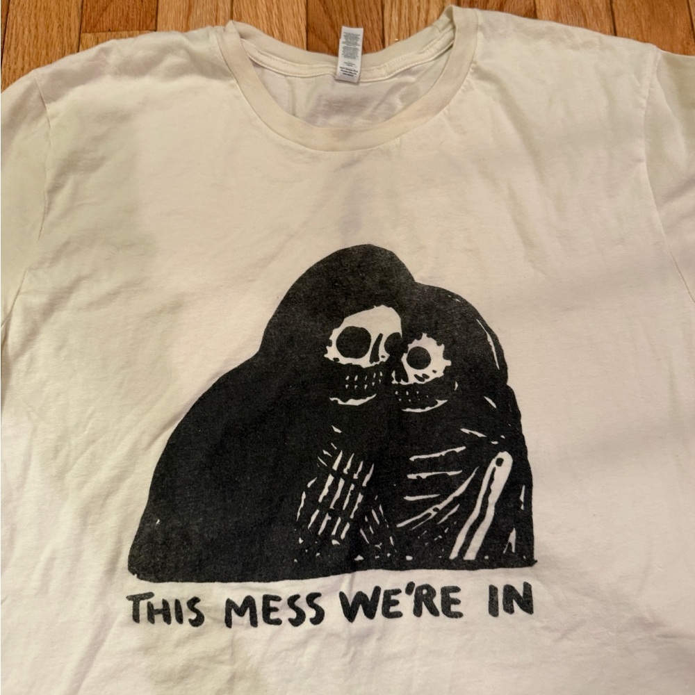 Graphic Cream T-Shirt Arlo This Mess We’re In goth whimsigoth grunge punk